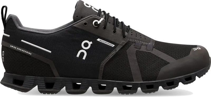 ON Womens Cloud Waterproof Shoe - Black-Lunar